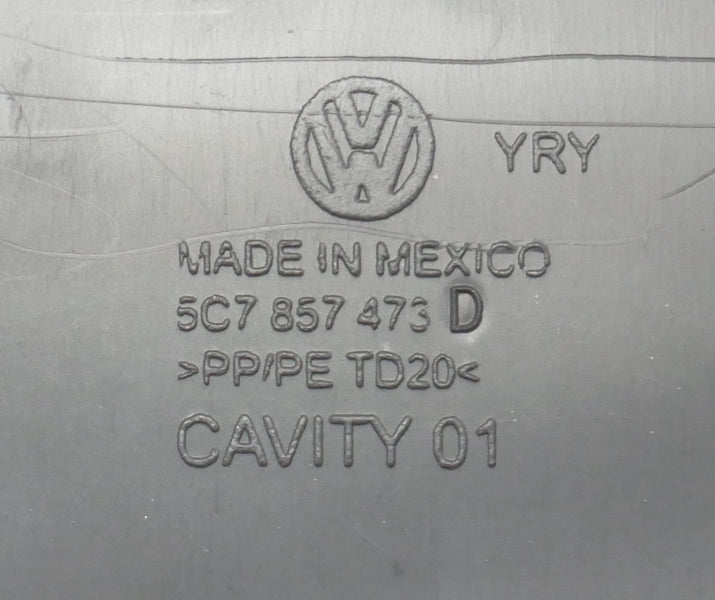 Dash Defrost Defog Center Upper Vent 11-18 VW Jetta MK6 - 5C7 857 473 D