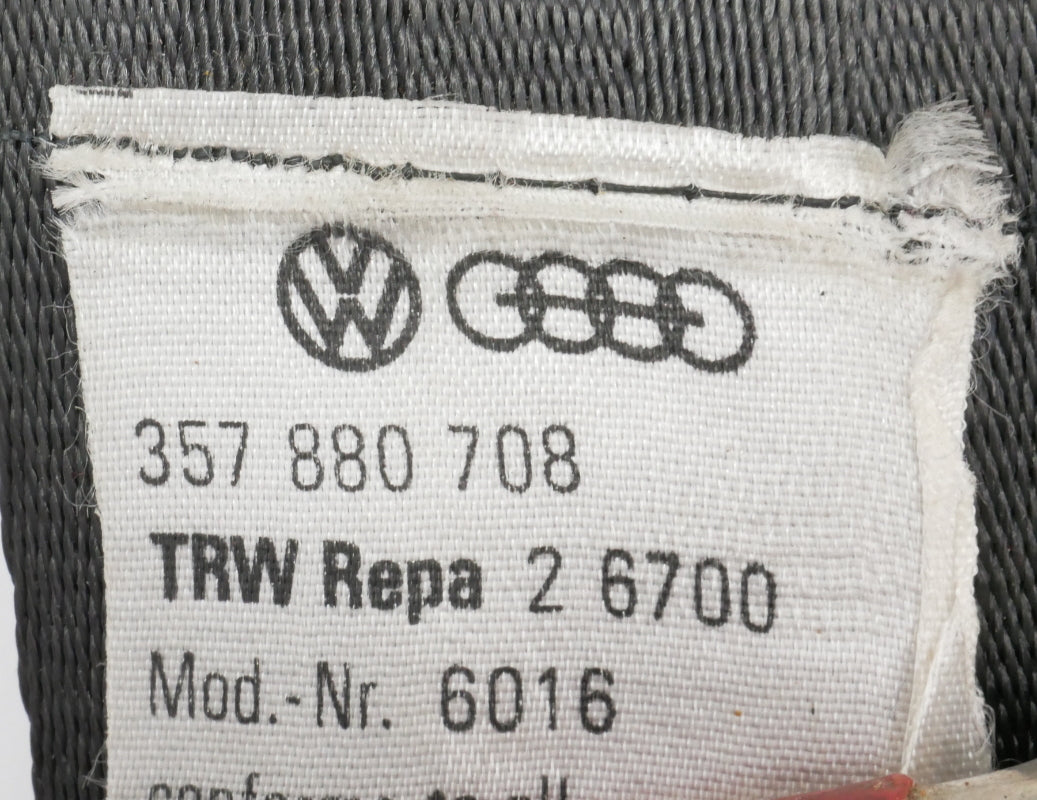 RH Front Seat Lap Belt 90-94 VW Passat B3 Seatbelt - Genuine - 357 880 708