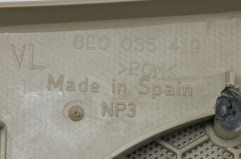 LH Front Door Speaker Grill Cover 02-08 Audi A4 S4 B6 B7 Beige - 8E0 035 419