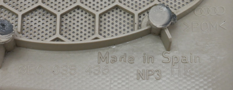 RH Rear Door Speaker Grill Cover 02-08 Audi A4 S4 B6 B7 - Beige - 8E0 035 436