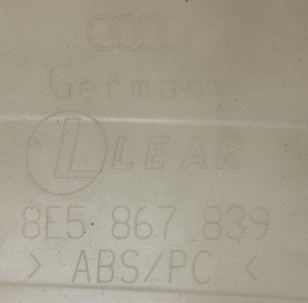 Rear Headliner Upper Trim Panel 02-05 Audi A4 B6 Sedan Beige - 8E5 867 839