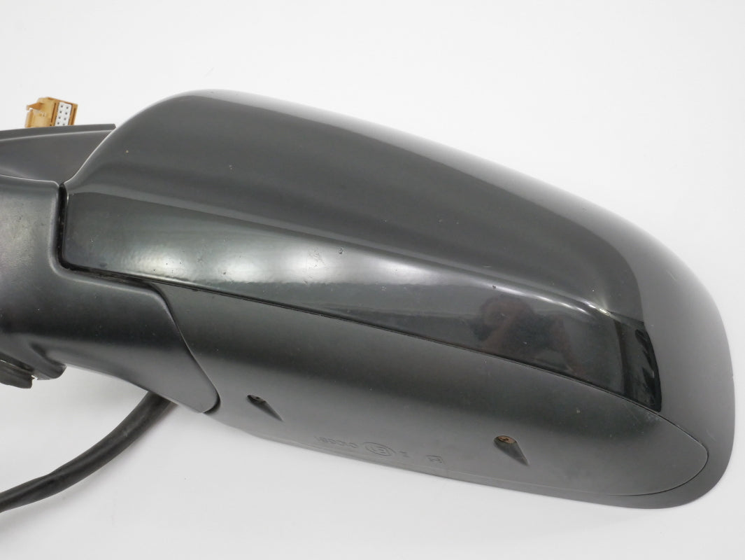 LH Side View Exterior Door Mirror 02-08 Audi A4 B6 B7 LY9B Black Power Folding