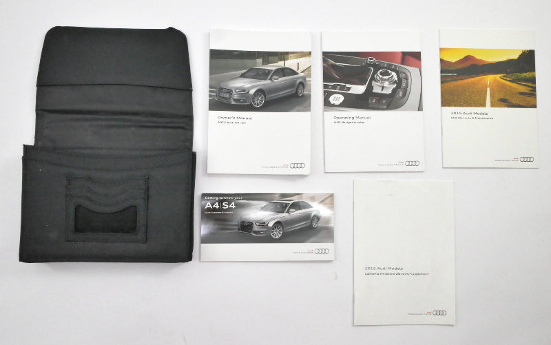 Owners Manual Books Case 2015 Audi A4 B8 - Genuine -