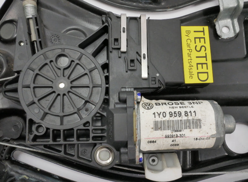 LH Rear Power Window Motor & Regulator 03-10 VW Beetle Convertible - 1Y0 959 811