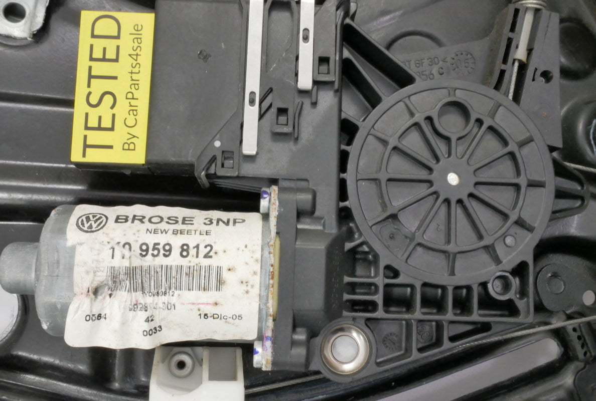 RH Rear Power Window Motor & Regulator 03-10 VW Beetle Convertible - 1Y0 959 812