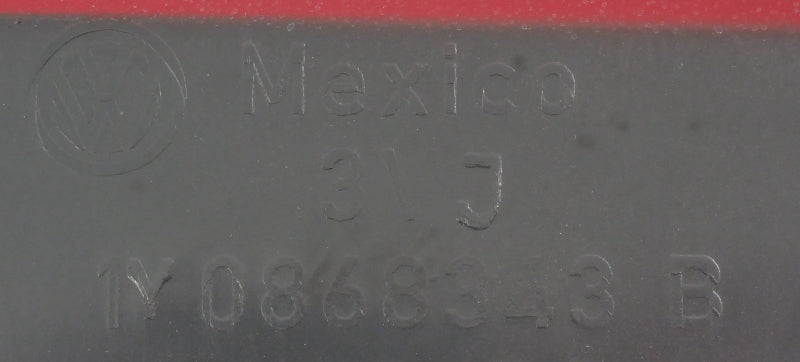 Rear Seat Upper Trim 03-10 VW Beetle Convertible LA3H Red - 1Y0 868 343 B