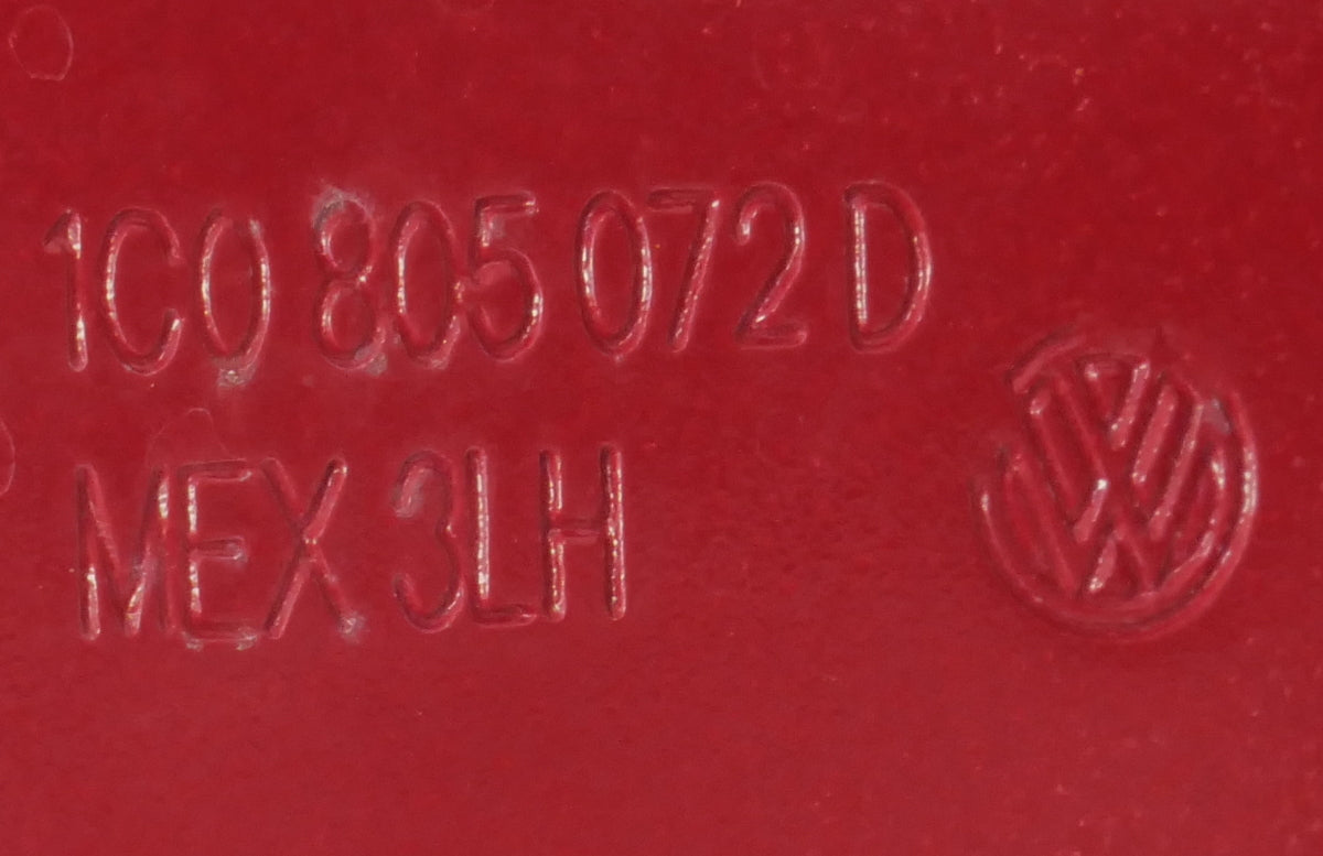 RH Front Fender Mount Bracket 06-10 VW Beetle Salsa Red Genuine - 1C0 805 072 D