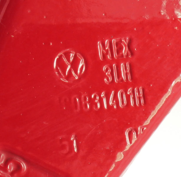 LH Door Hinges 00-10 VW Beetle & Convertible Genuine LA3H Red - 1C0 831 401 J