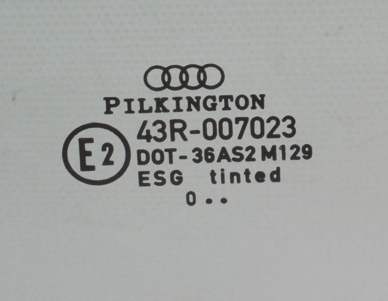 LH Driver Front Door Window Side Exterior Glass 96-01 Audi A4 S4 B5 - Genuine