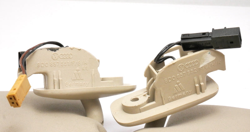 Sunvisor Sun Visor Set Homelink 96-01 Audi A4 B5 - Genuine - 8D0 857 552 / 551