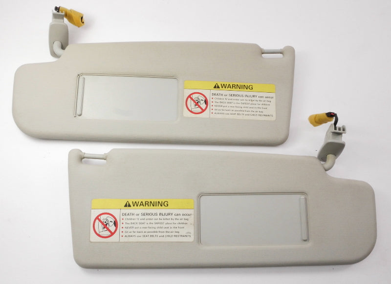 Sunvisor Sun Visor Set 99-05 VW Jetta Golf GTI MK4 Passat B5 Beetle ~ Grey