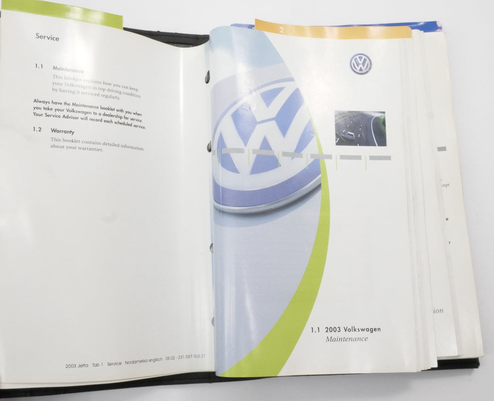 2003 Volkswagen VW Jetta MK4 Owners Manual Book Booklet . Genuine