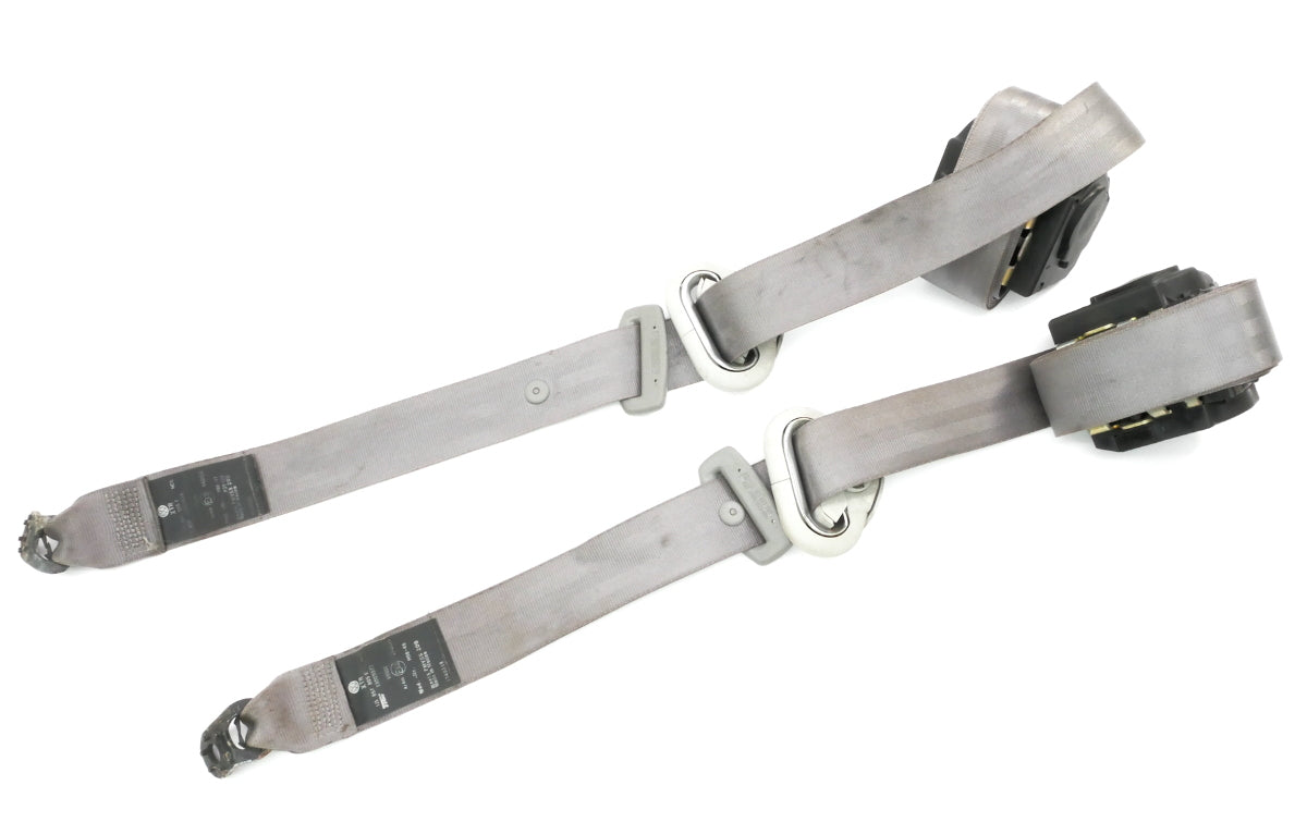 Rear Seatbelt Seat Belt Set 99-05 VW Jetta Golf MK4 Grey - Genuine 1J5 857 805 E