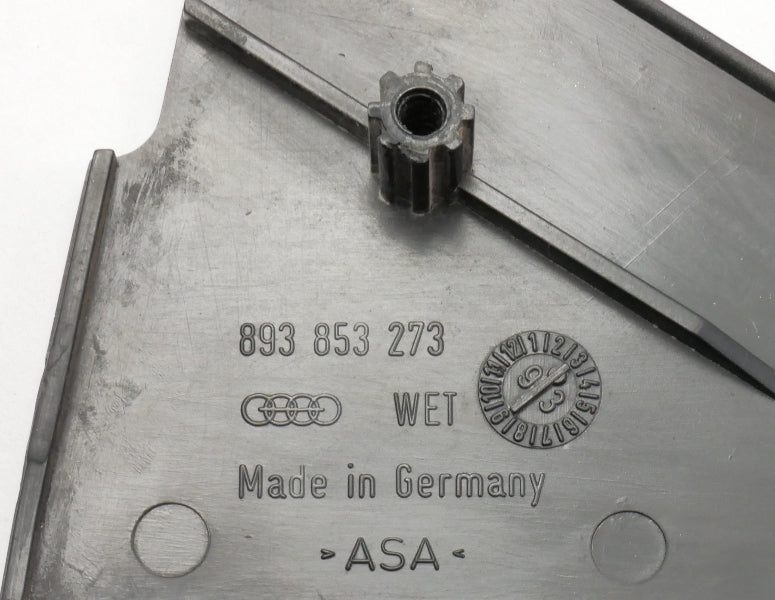 LH Rear Door Window Corner Trim 88-95 Audi 80 90 CS - Genuine - 893 853 273