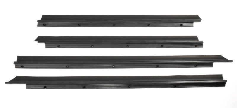 Door Window Scraper Trim Molding Set 88-95 Audi 80 90 CS Sedan - Genuine