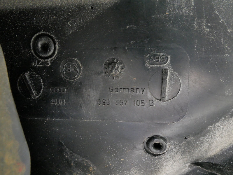 Black Door Panel Set 1993 Audi 90 CS Quattro - Genuine - 893 867 105 B / 106 B