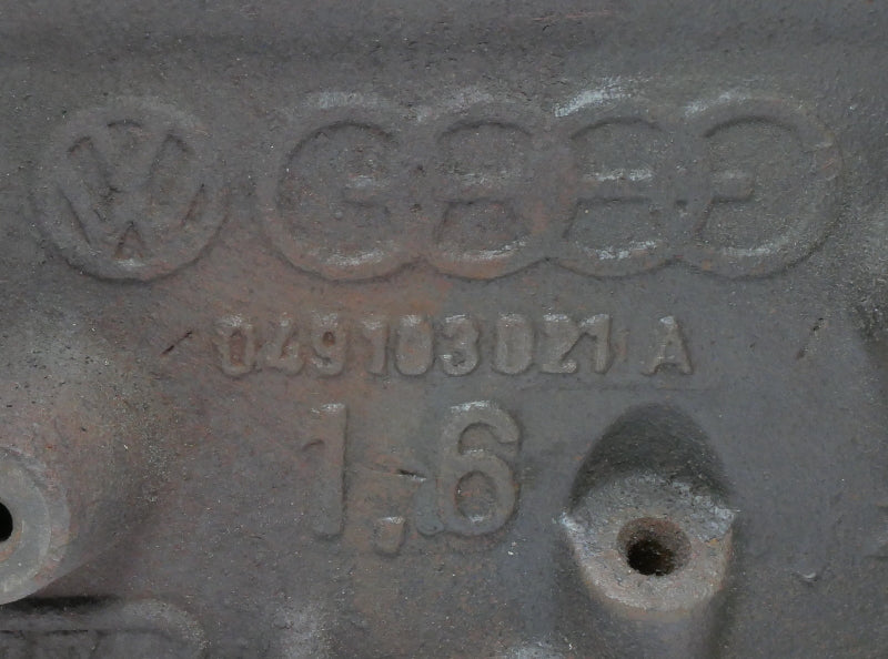 1.6 Engine Cylinder Block Audi Fox Rabbit Scirocco Mk1 EE Gas - 049 103 021 A