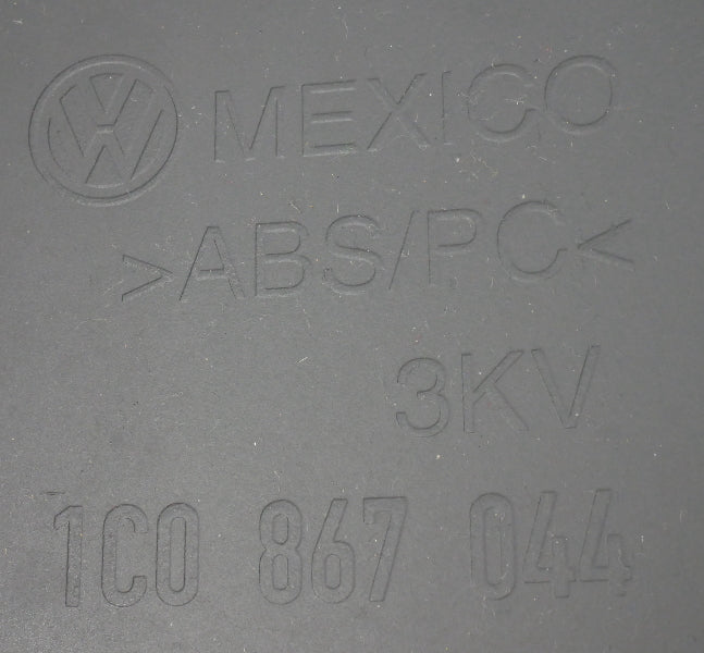 RH Rear Door Side Panel 98-10 VW Beetle Interior Trim LG9R Silver - 1C0 867 044