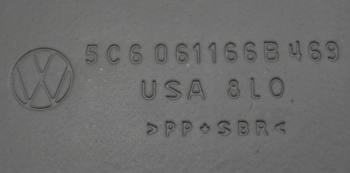 CarGo Trunk Floor Carpet Mat 13-16 VW Jetta Hybrid MK6 - Genuine - 5C6 061 166 B