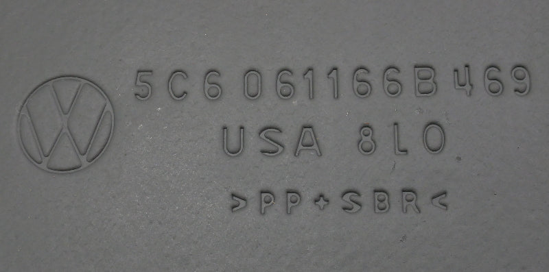 CarGo Trunk Floor Carpet Mat 13-16 VW Jetta Hybrid MK6 - Genuine - 5C6 061 166 B