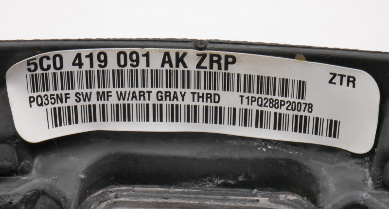 Leather Steering Wheel 10-14 VW Golf Jetta Hybrid Sportwagen MK6 5C0 419 091 AK