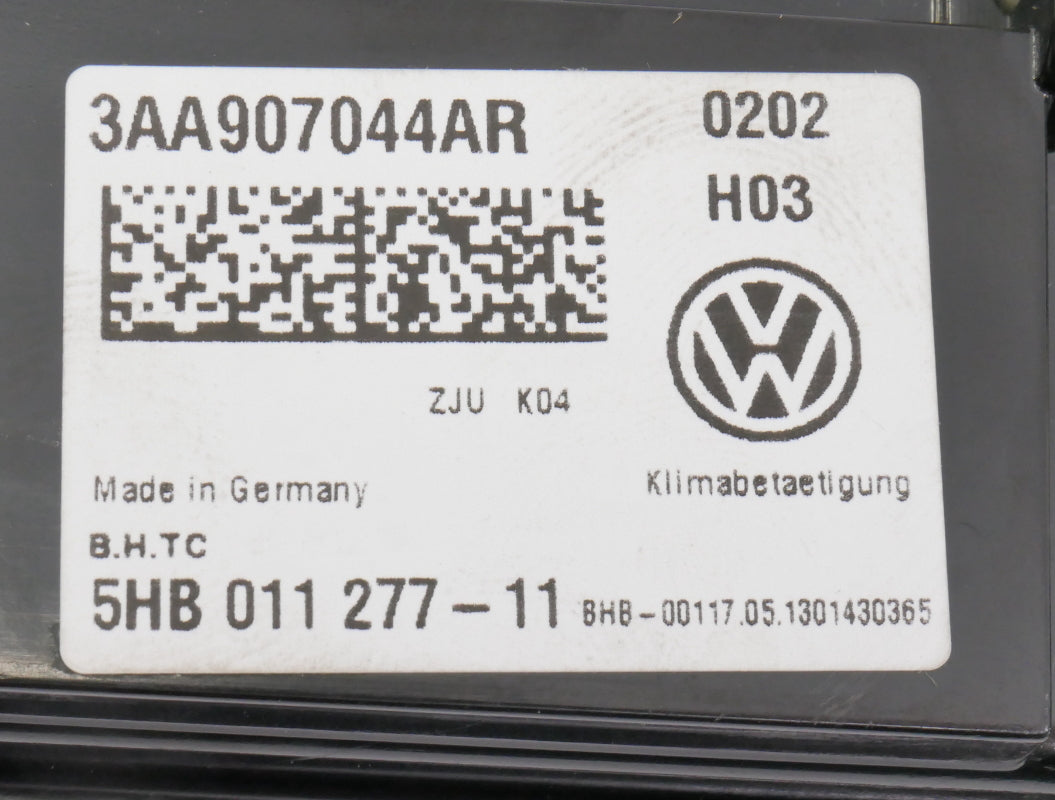 HVAC Climate Controls Heated Seats 13-14 VW Jetta MK6 - Genuine - 3AA 907 044 AR