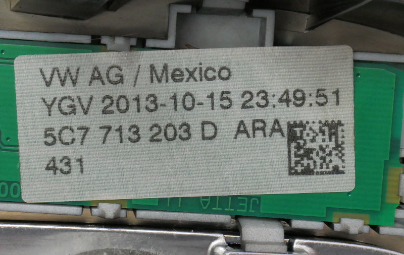 Shifter Gear Selector Trim & DSG Knob 11-14 VW Jetta Sedan MK6 - 5C7 713 203 D -