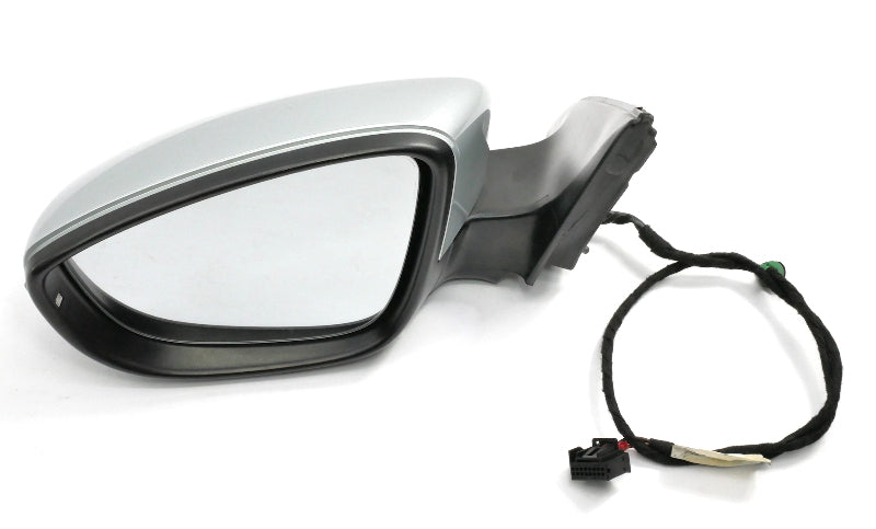 LH Side View Door Exterior Mirror 11-18 VW Jetta MK6 Sedan LA7W Silver - Genuine