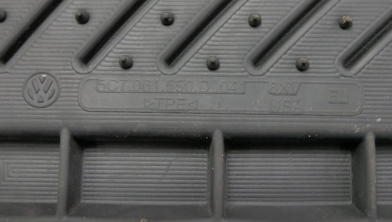 Rubber Monster Mat Floor Mats 13-16 VW Jetta Hybrid MK6 Genuine - 5C7 061 550 D