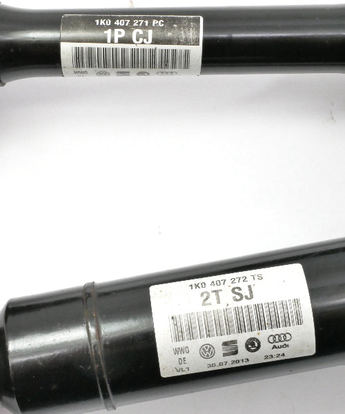 CV Axle Drive Half Shaft Set 13-16 VW Jetta Hybrid MK6 Genuine - 1K0 407 271 PC