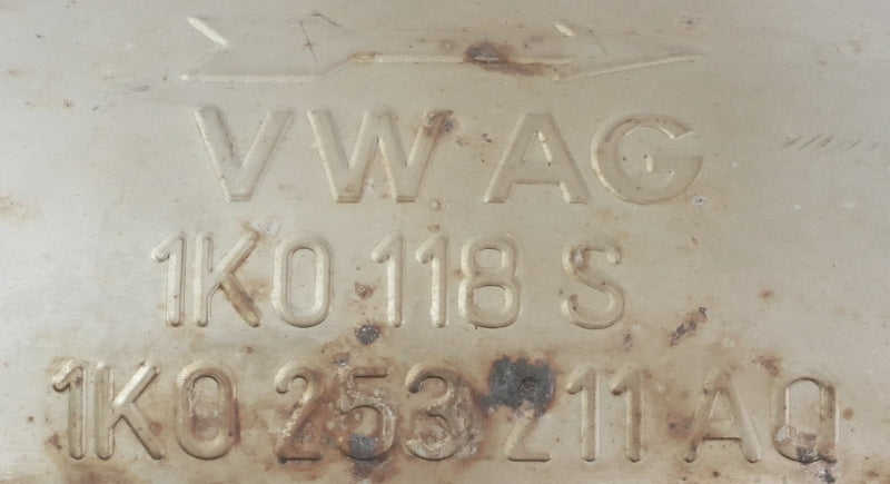 Exhaust Muffler Resonator 13-16 VW Jetta Hybrid MK6 - Genuine - 1K0 253 211 AQ