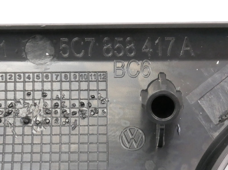 Dash Headlight Switch Trim Set 11-18 VW Jetta MK6 Sedan Genuine ~ 5C7 858 417 A