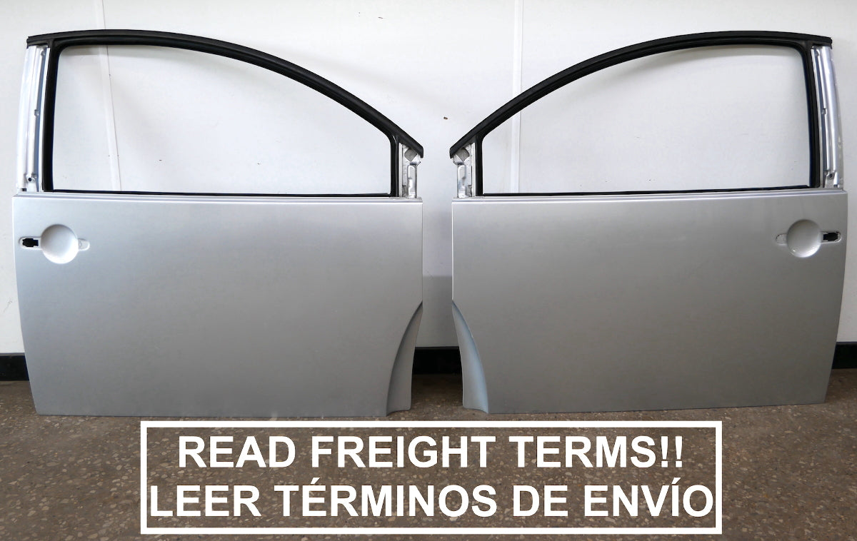 LH & RH Door Shells Skins 98-10 VW Beetle Coupe - LG9R Silver Arrow - Genuine