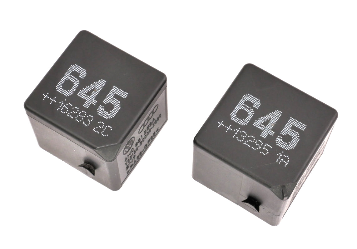 2x Relay # 645 VW Audi Passat Jetta Golf A4 A6 - Genuine - 4H0 951 253 A