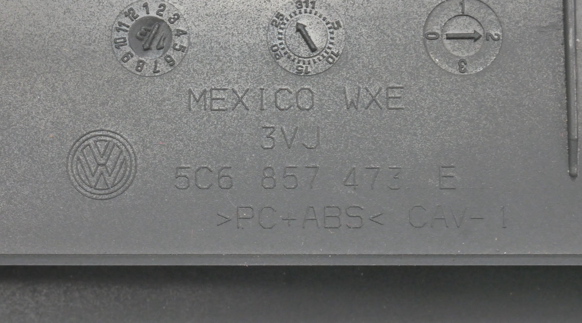 Dash Defrost Defog Center Upper Vent 11-18 VW Jetta MK6 Genuine - 5C6 857 473 E