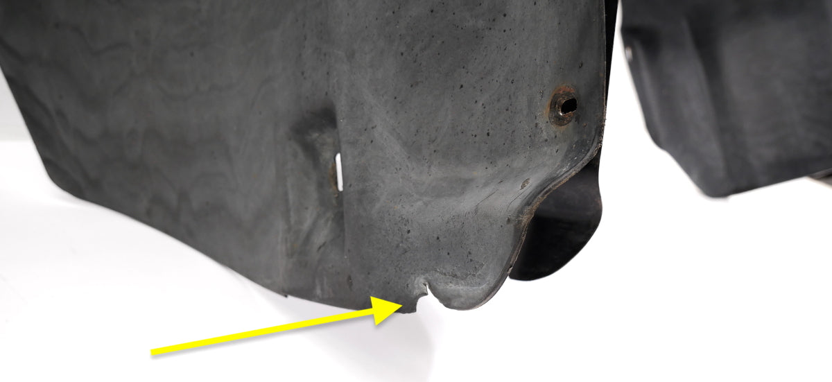 Front Fender Well Liner Splash Guard Set 98-05 VW Beetle Genuine - 1C0 809 961 E