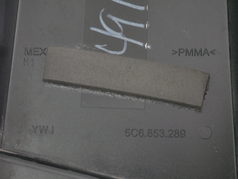 LH Exterior B Pillar Trim Between Doors 11-18 VW Jetta Sedan MK6 - 5C6 853 289 -