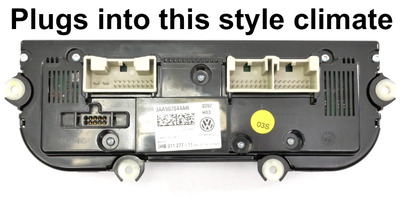 HVAC Climate Control Wiring Harness Pigtail Plugs 13-14 VW Jetta MK6 1K0 971 975