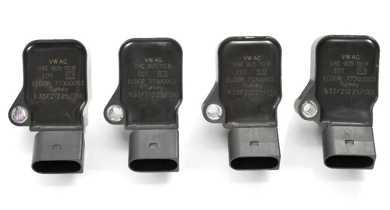 Ignition Coil Set 13-16 VW Jetta 1.4T Hybrid A3 Q3 Taos Genuine - 04E 905 110 B