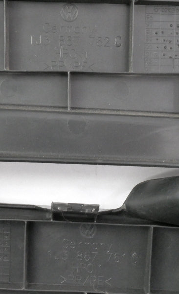 Hatch Cargo Cover Shelf Side Trim Set 99-05 VW Golf GTI MK4 1J4 867 761 / 762 C