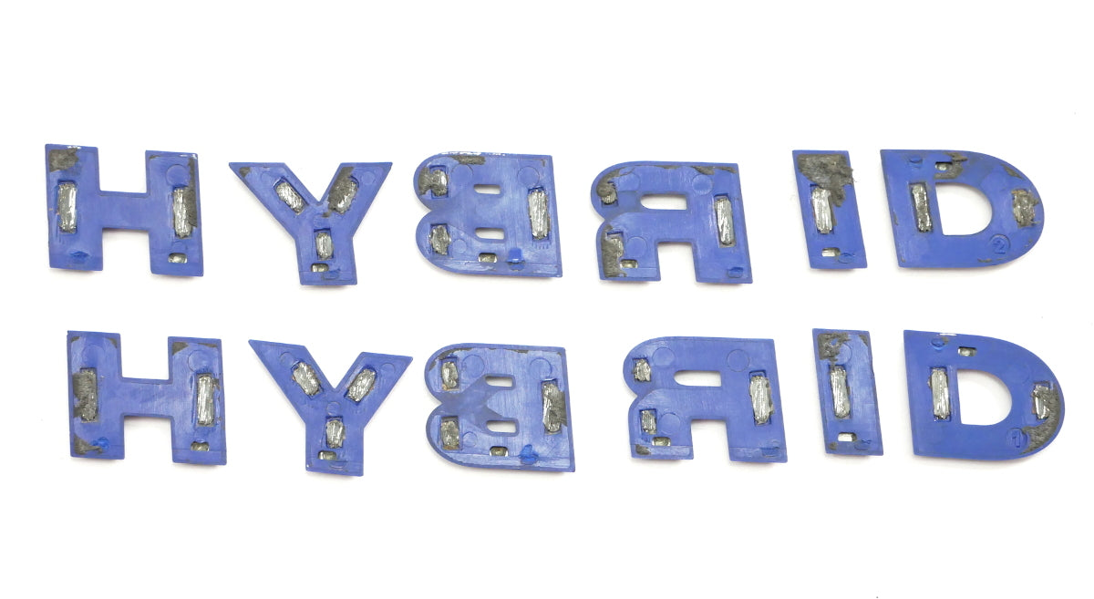 Hybrid Fender Emblem Badges 13-16 VW Jetta MK6 - Genuine