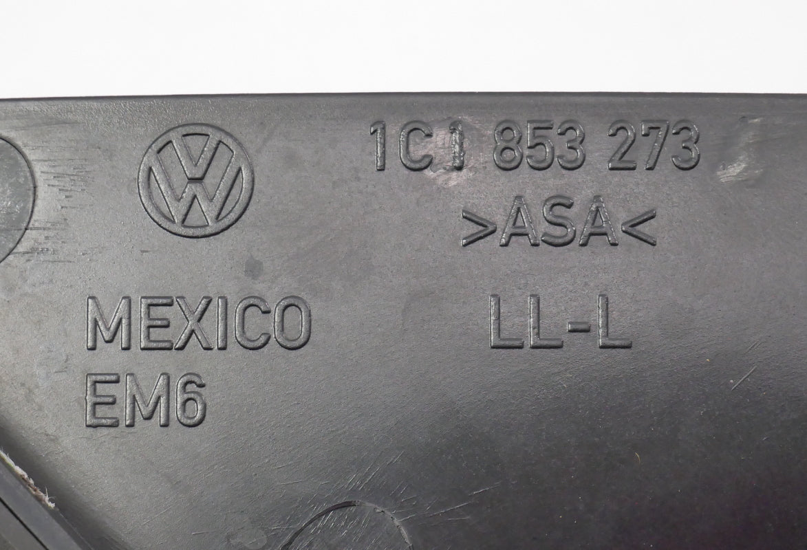 LH Exterior Side View Door Mirror Trim Cover 00-03 VW Beetle Genuine 1C1 853 273