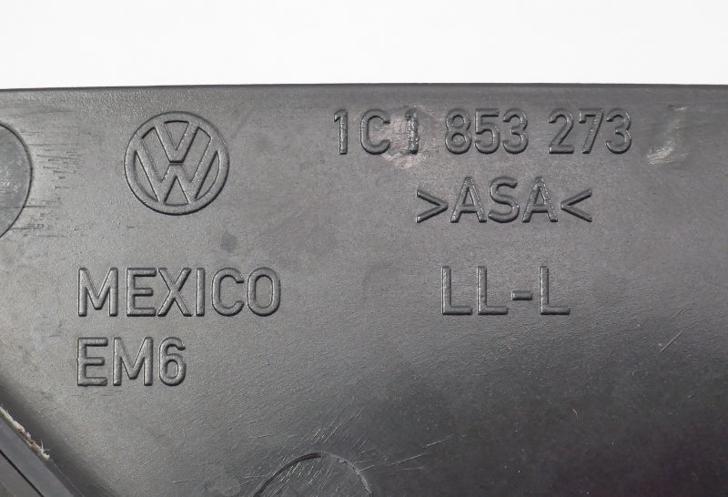 LH Exterior Side View Door Mirror Trim Cover 00-03 VW Beetle Genuine 1C1 853 273