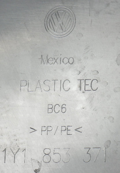 LH Lower Door Sill Kick Panel Black 03-10 VW Beetle Convertible 1Y1 853 371 371