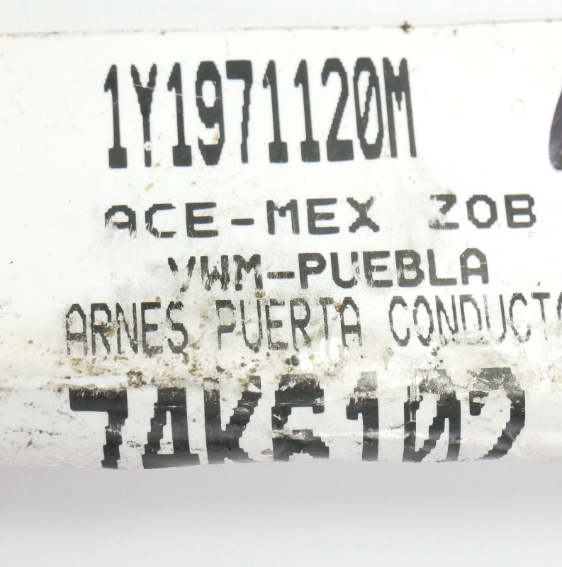 LH Front Door Wiring Harness 03-10 VW Beetle Convertible - Genuine 1Y1 971 120 M