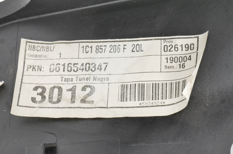 Center Lower Dash Panel Cover 98-10 VW Beetle Black Console Trim - 1C1 857 206 F