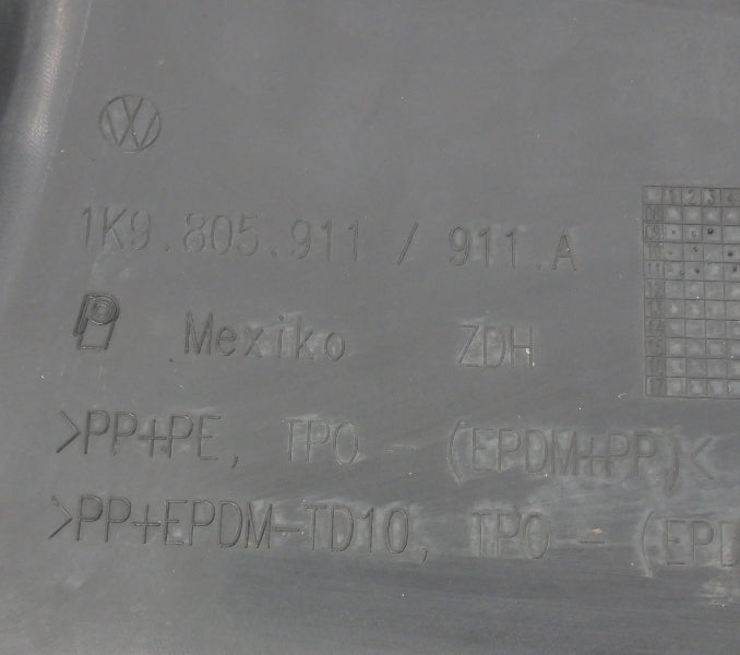 Front Fender Wheel Well Liner Splash Guard Set 10-14 VW Jetta Sportwagen MK6