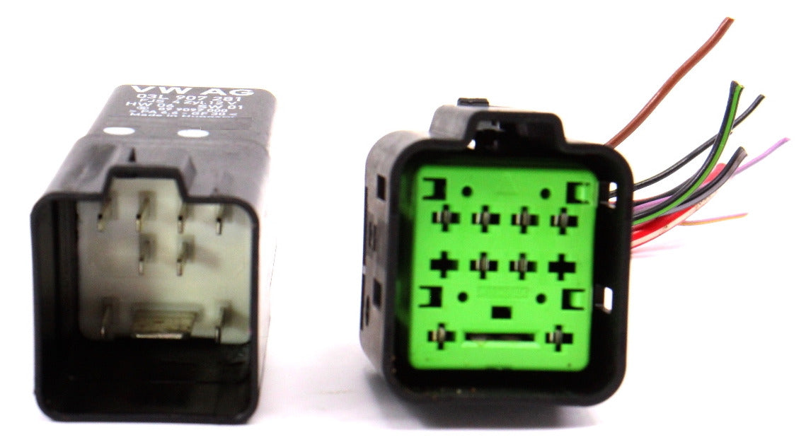 Glow Plug Relay & Pigtail 10-14 VW Jetta Golf MK6 TDI CJAA CBEA ~ 03L 907 281