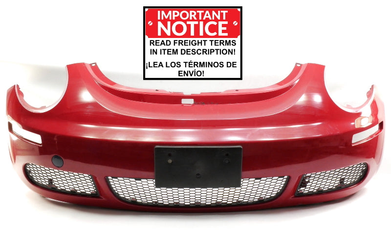 Front Bumper Cover 06-10 VW Beetle - LA3H Salsa Red - Genuine - 1C0 807 221 P