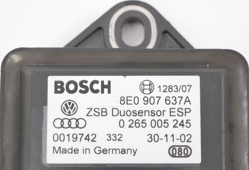 ESP Duosensor Yaw Turn Rate Sensor VW Phaeton Passat B5 B5.5 A4 A6 8E0 907 637 A